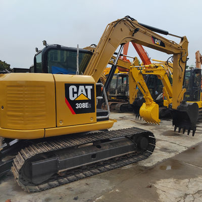 강력한 노란색 수압 사용 된 CAT 발굴기 크롤러 타입 2 수동 발굴기 CAT308D
