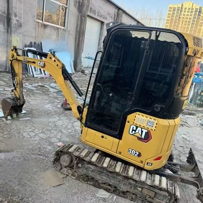 소재 처리 오래된 미니 발굴기 발굴기 Cat302 지구 이동 기계