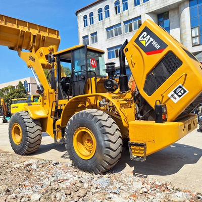 건축용 배크호 로더 CAT 966H 6T 부하 2 차 수동 트랙터 배크호 로더