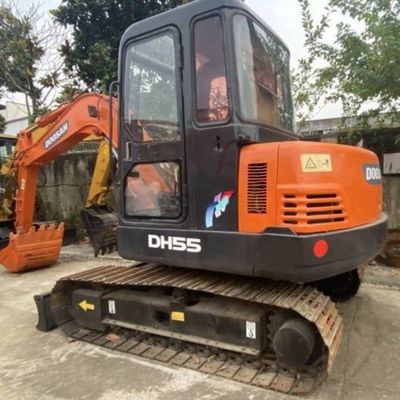 농장 사용 미니 발굴기 DOOSAN 55 크롤러 발굴기 건설 장비