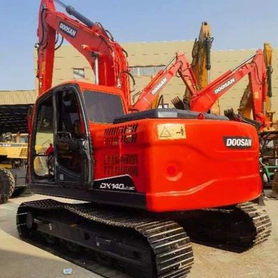 사용 된 Doosan DH140 12 톤 크롤러 발굴기 오래된 지구 이동 기계