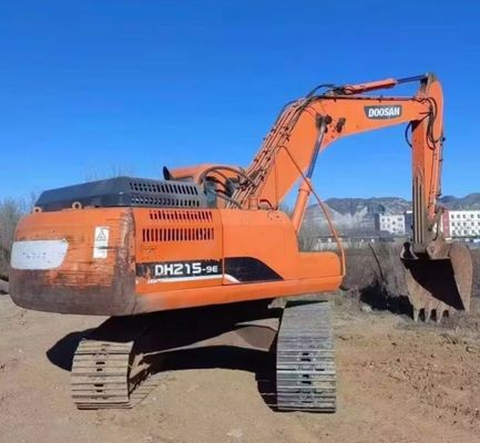 사용 된 발굴기 발굴기 Doosan DH215W 건설 기계 48KW 연료 절약