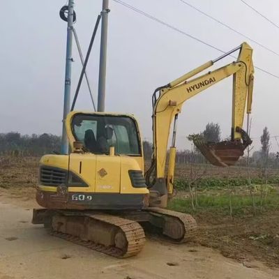 중고용 현대 60 발굴기 디거 미니 수압 크롤러 발굴기 5850kg