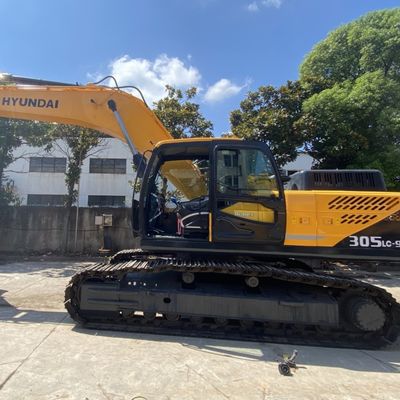 125KW 중고용 현대 발굴기 현대 305lc-9s 수압 크롤러 발굴기 노란색