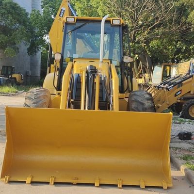 74.6kW JCB 4CX 사용중인 로더 노란색 4378kg 리프트 중고용 배크호 로더 바퀴 이동