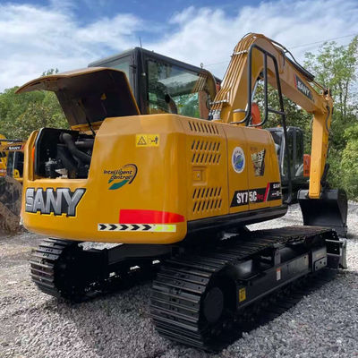 크롤러 타입 사용된 Sany 발굴기 SANY SY75C 건설 기계 7280 kg