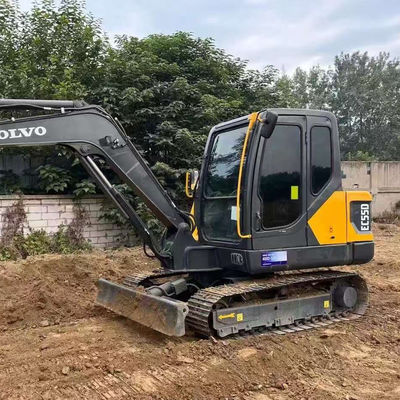 2000rpm 36.5kw 사용 된 VOLVO EC55D 발굴기 중고 건설 장비