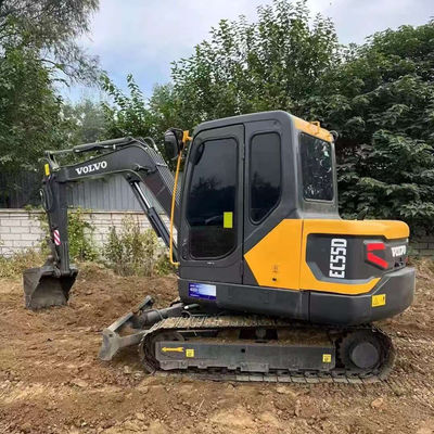 2000rpm 36.5kw 사용 된 VOLVO EC55D 발굴기 중고 건설 장비
