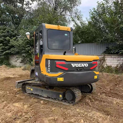 2000rpm 36.5kw 사용 된 VOLVO EC55D 발굴기 중고 건설 장비