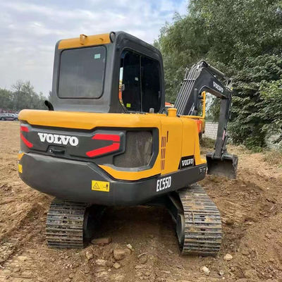 2000rpm 36.5kw 사용 된 VOLVO EC55D 발굴기 중고 건설 장비