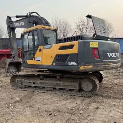 66kW 수압 사용 된 발굴기 발굴기 VOLVO 200D 건설 장비
